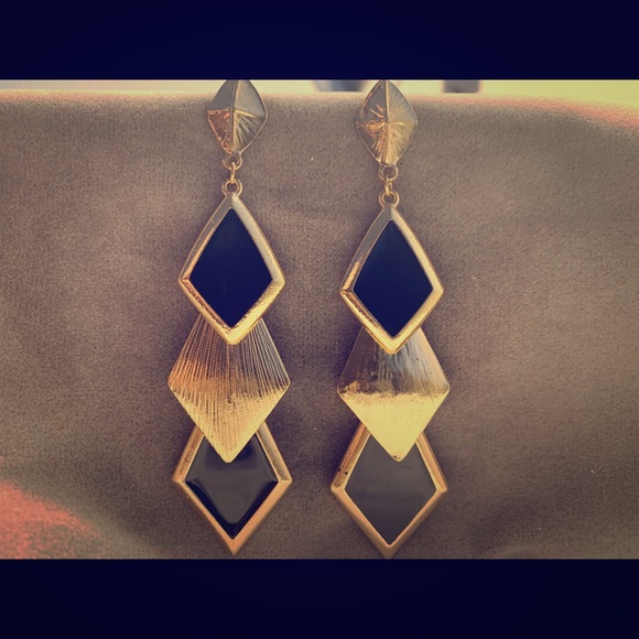 Art Deco Inspired Earrings - Picture 1 of 1